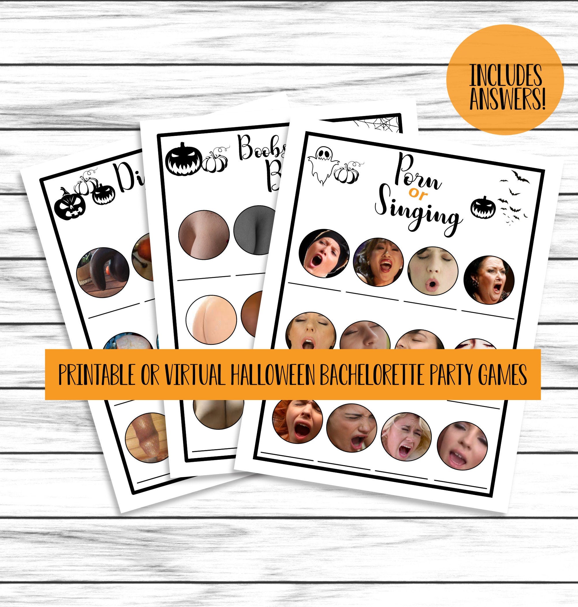 Halloween Dirty Bachelorette Party Game Bundle | Instant Download Naughty Hen Night Adult Quizzes