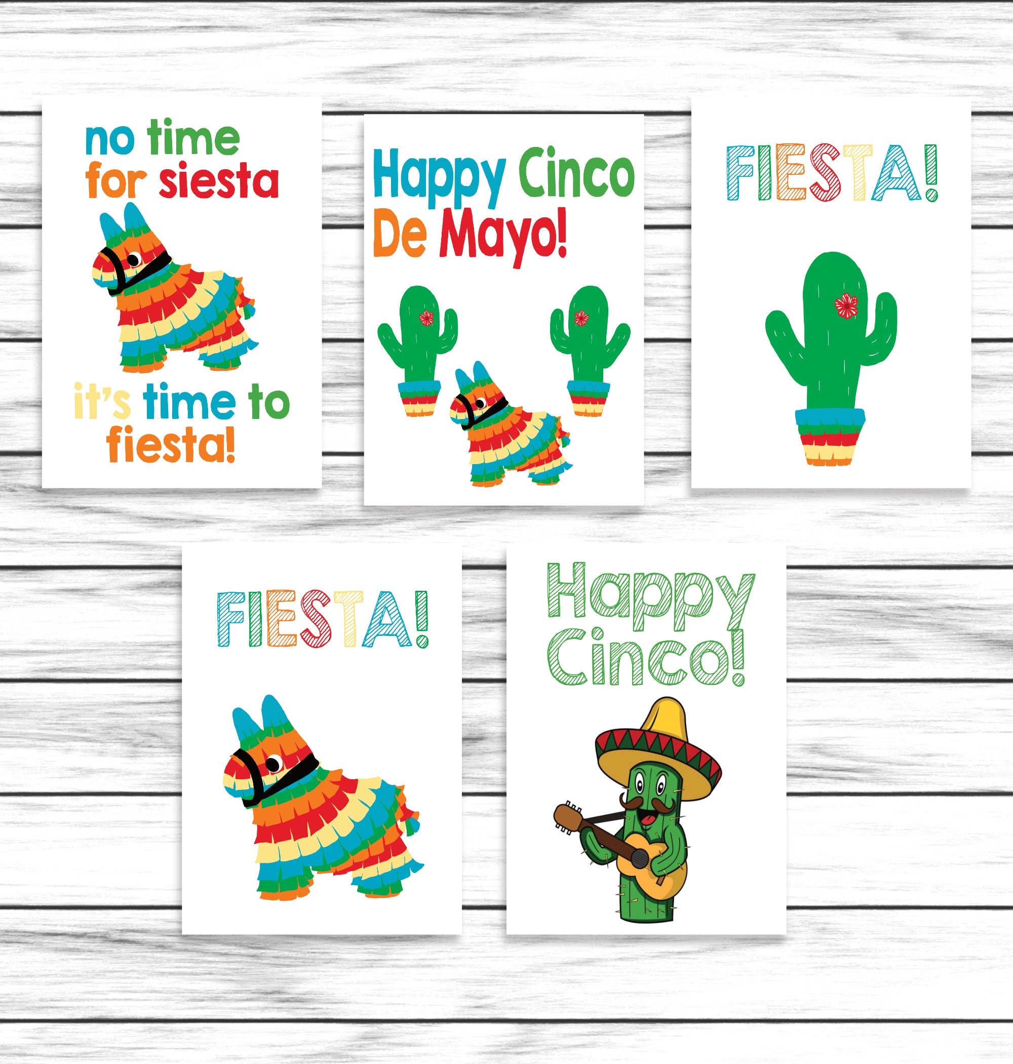 Cinco De Mayo Party Signs, Instant Download, Printable